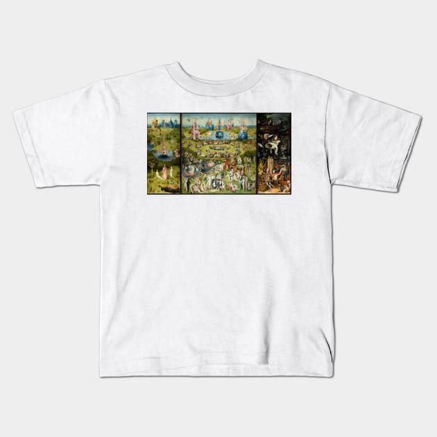 Hieronymus Bosch The Garden Of Earthly Delights Kids T-Shirt by fineartgallery